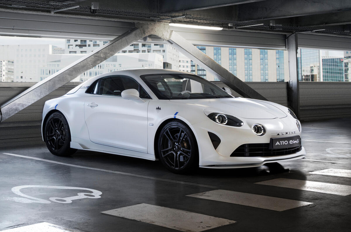 Alpine A110 E-Ternite Electric 2023 front static Alpine A110 E-Ternite Electric 2023 front static