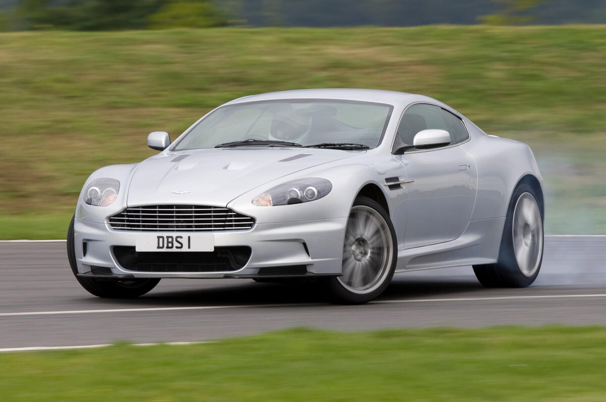 Aston Martin DBS 2008 front tracking powerslide