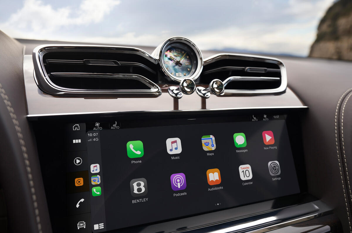 Bentley Bentayga facelift - infotainment Bentley Bentayga facelift - infotainment