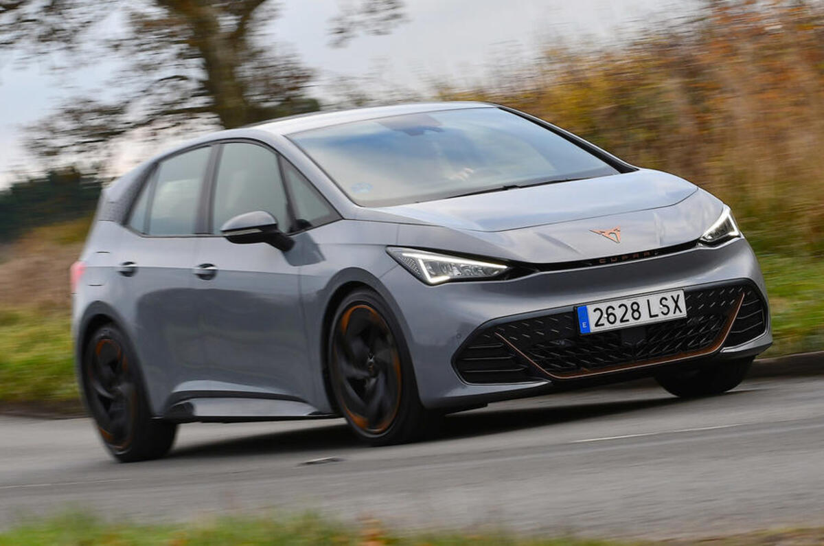 1 cupra born 2021 lhd uk first drive review hero front