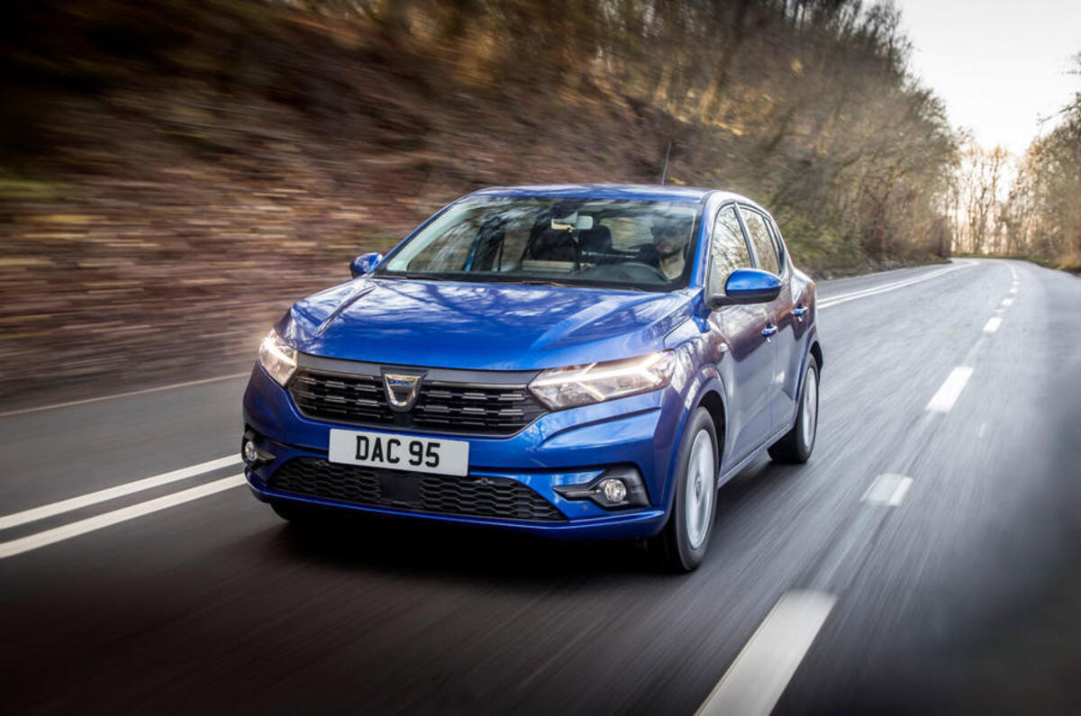 1 dacia sandero tce 90 2021 uk first drive review hero front