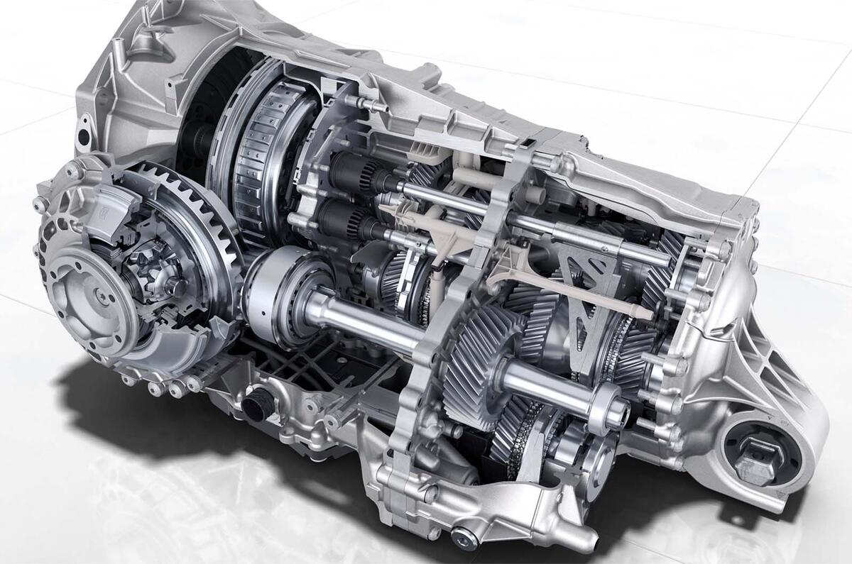 dual clutch gearbox detailed render
