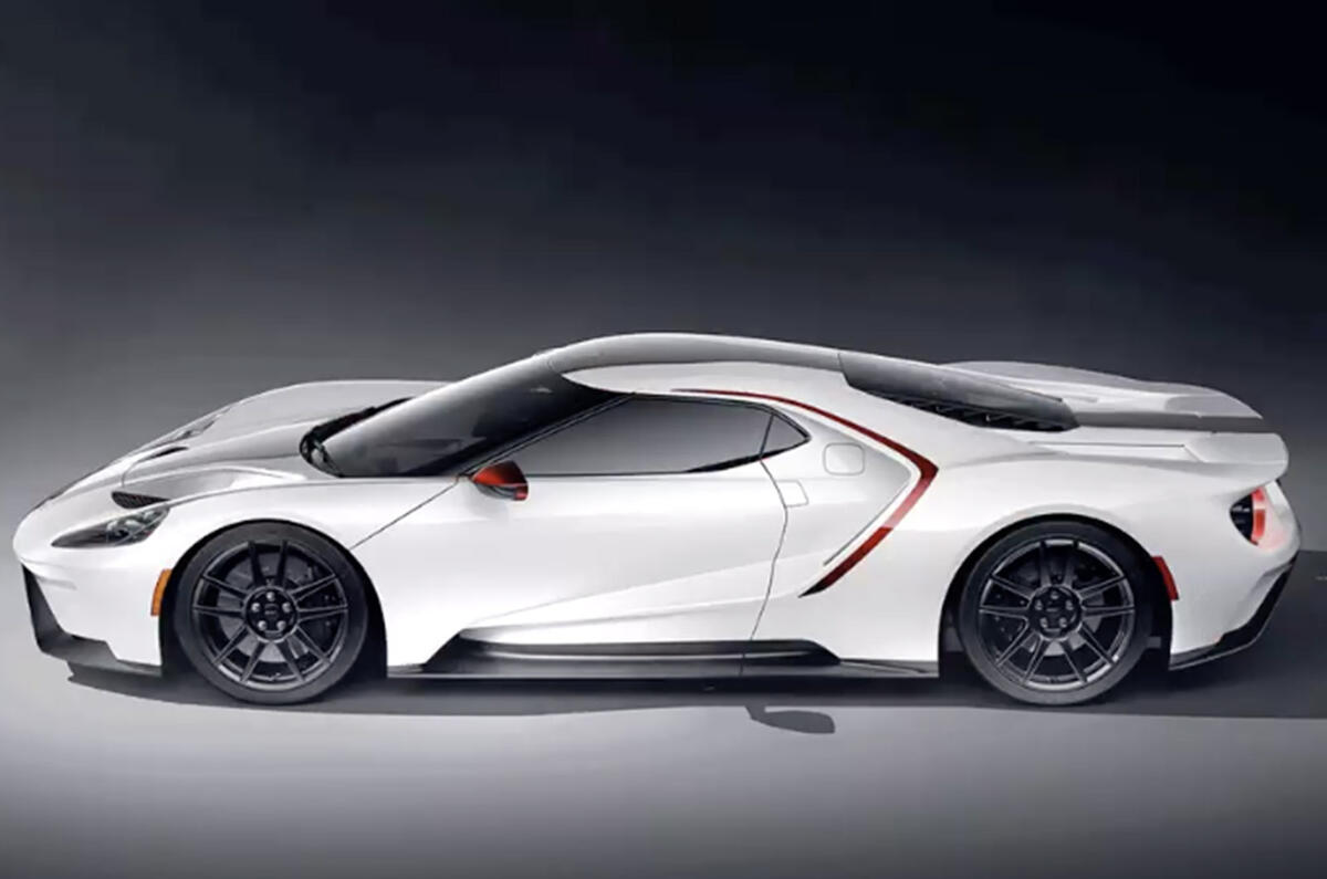 Ford GT 2021 - new colour scheme - white Ford GT 2021 - new colour scheme - white