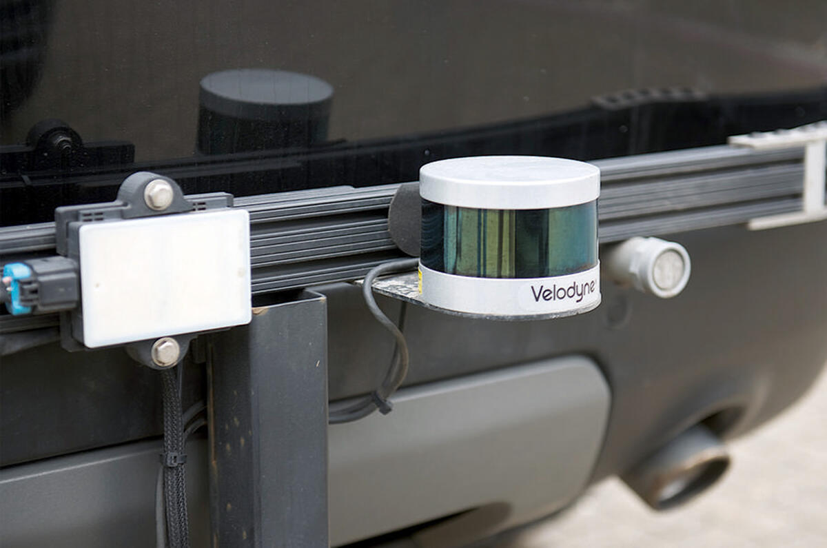 Self-driving car sensors