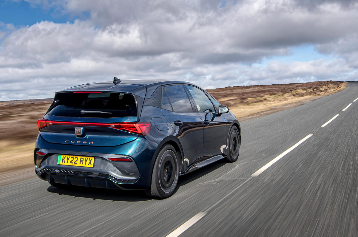 CUPRA Born driving rear right CUPRA Born driving rear right