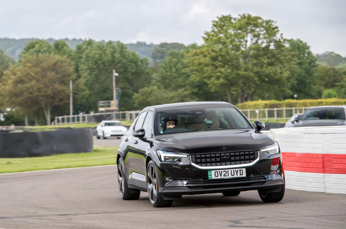 1 Polestar 2 Goodwood 2021 dampers hero front