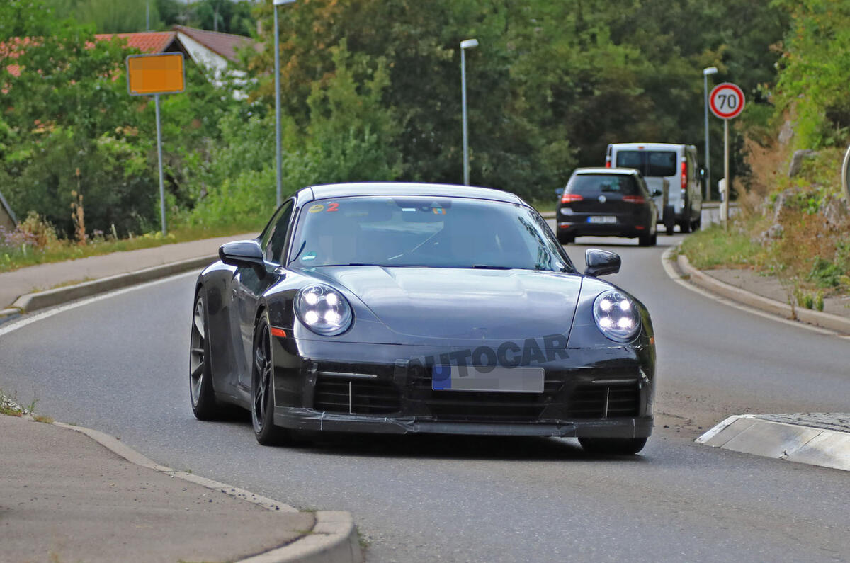 2020 Porsche 911 GT3 spotted testing front