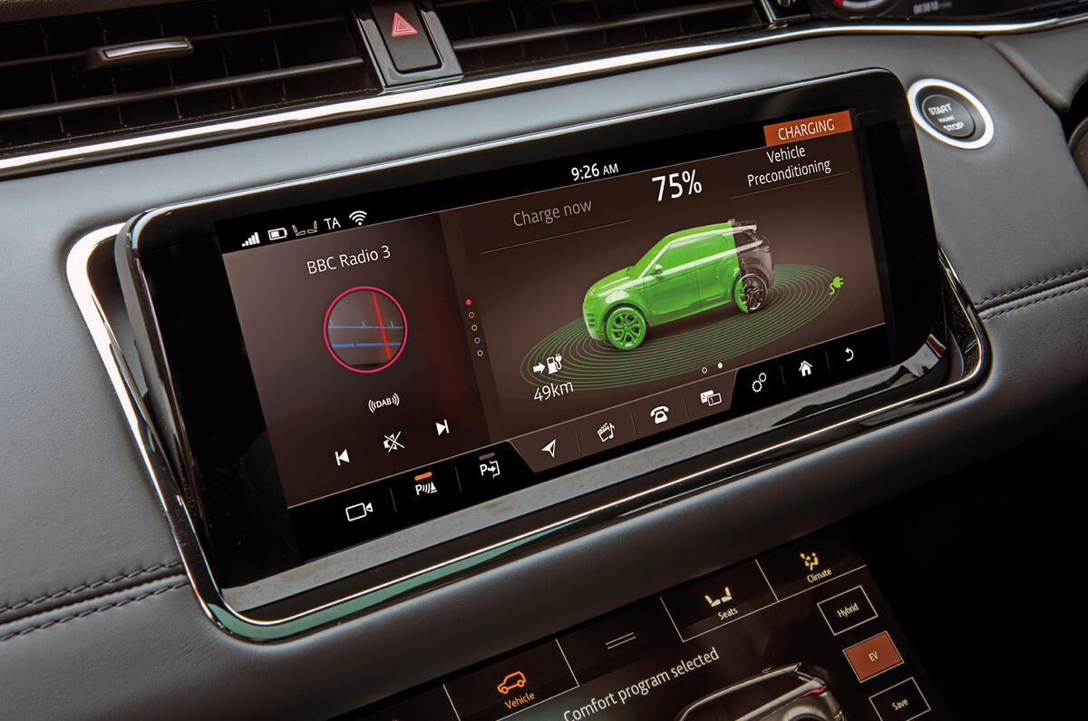 Range Rover Evoque PHEV 2020 - interior Range Rover Evoque PHEV 2020 - interior