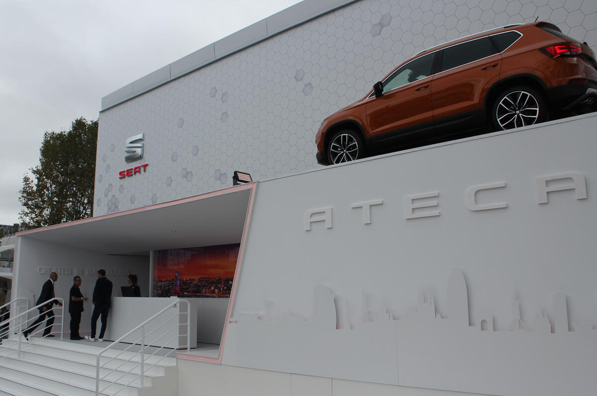 The exterior SEAT stand is located close to the show entrance The exterior SEAT stand is located close to the show entrance