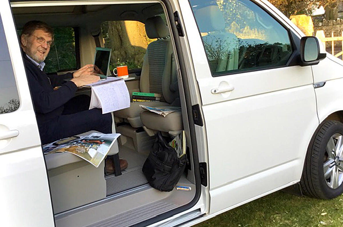 Steve Cropley working from VW Cali