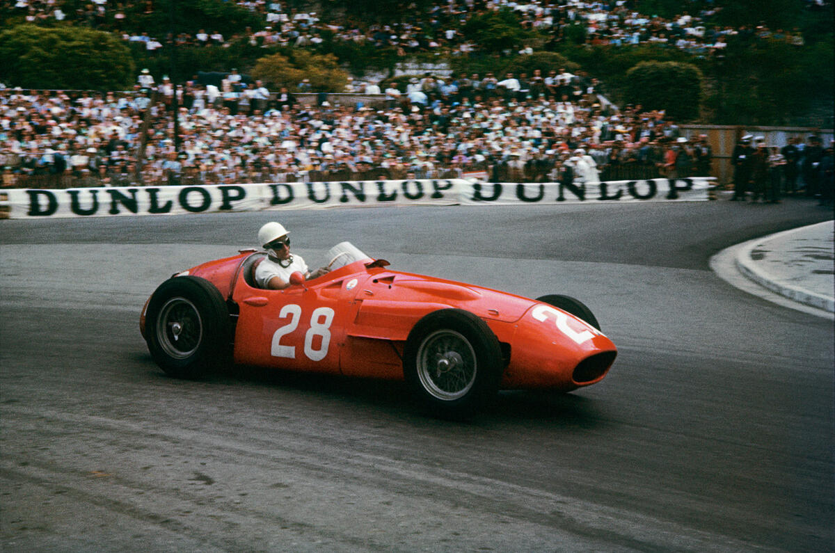 Stirling Moss on the track