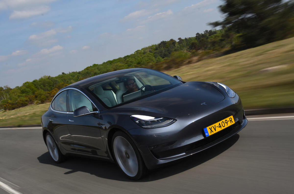 Tesla Model 3 Performance 2019 UK first drive review - hero front