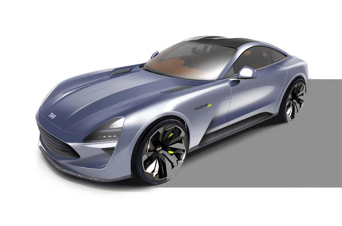 TVR Griffith EV 2024 official render front quarter static