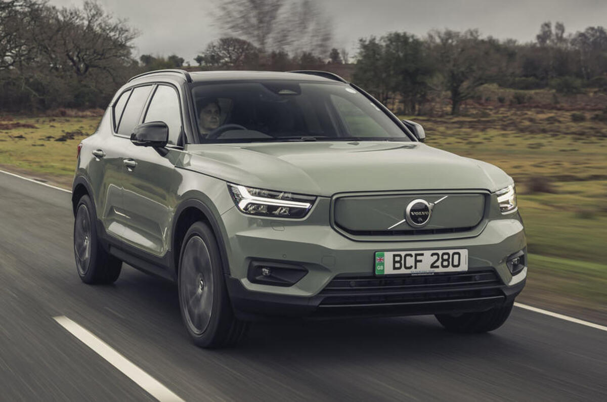 1 volvo xc40 recharge front action