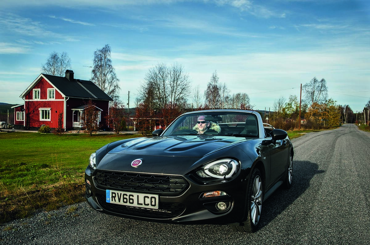 Fiat 124 Spider heads to the Arctic Circle