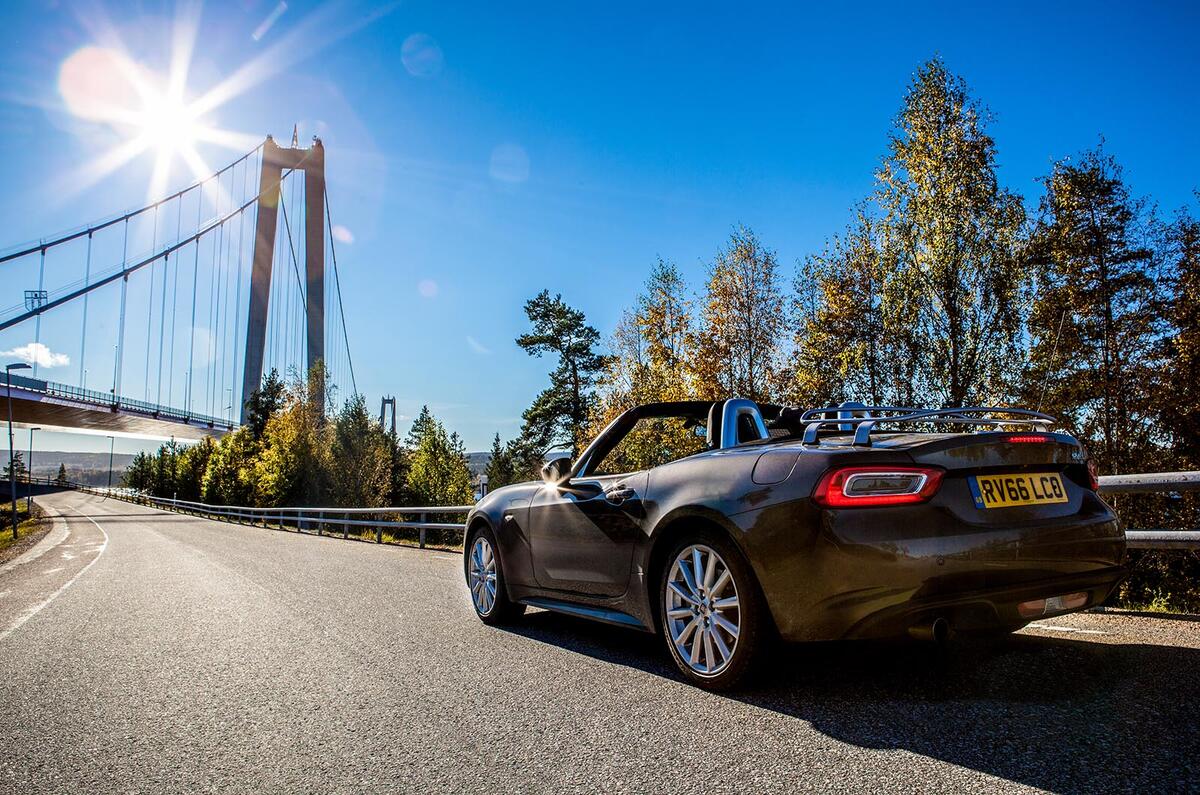 Fiat 124 Spider heads to the Arctic Circle