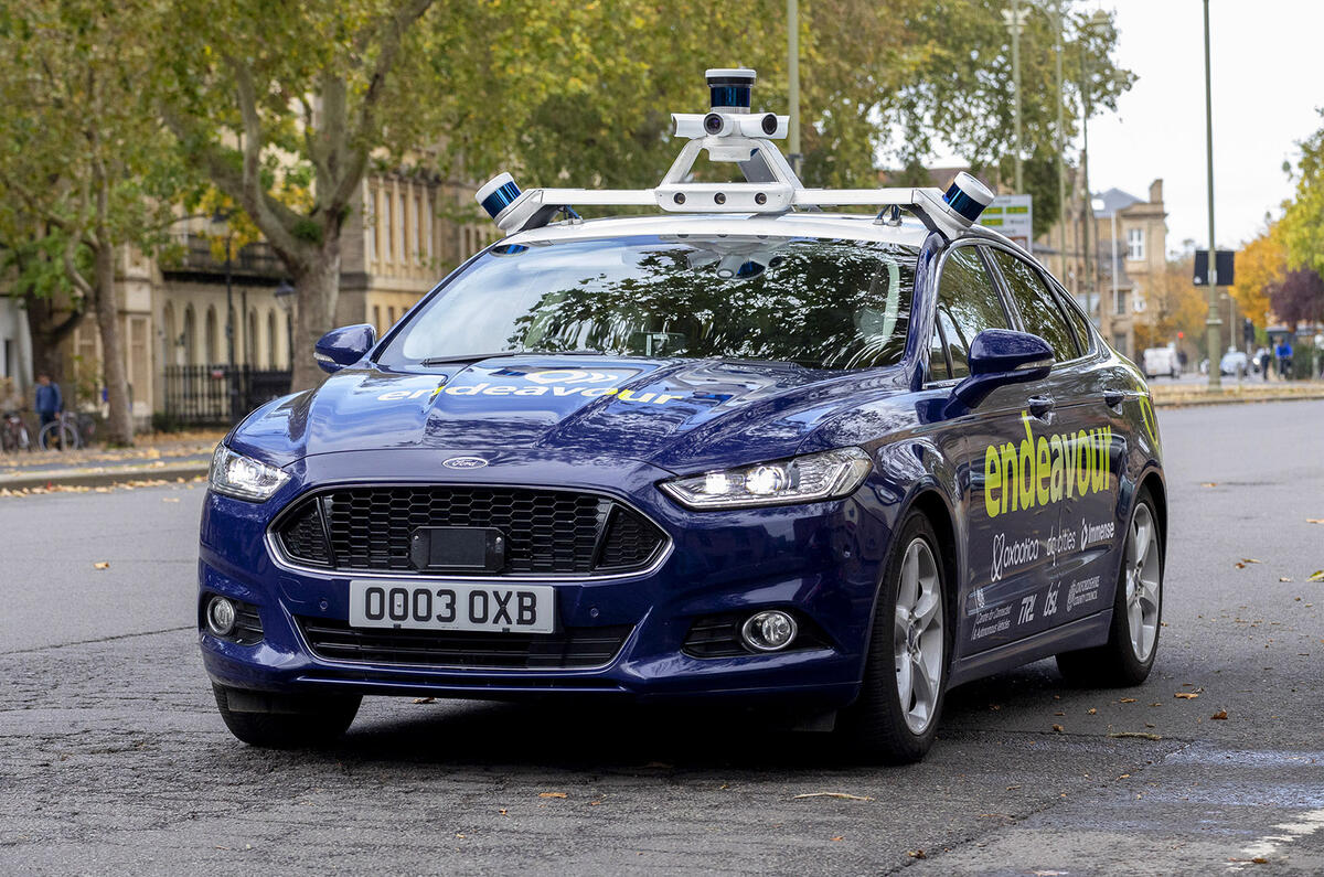 Autonomous Ford Mondeo - front Autonomous Ford Mondeo - front