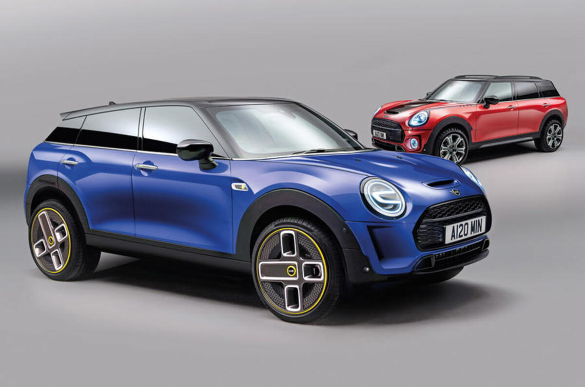 Mini EV and large SUV render