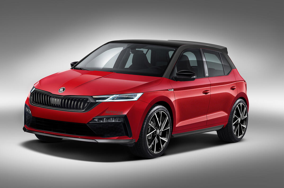 Skoda Fabia render - front Skoda Fabia render - front