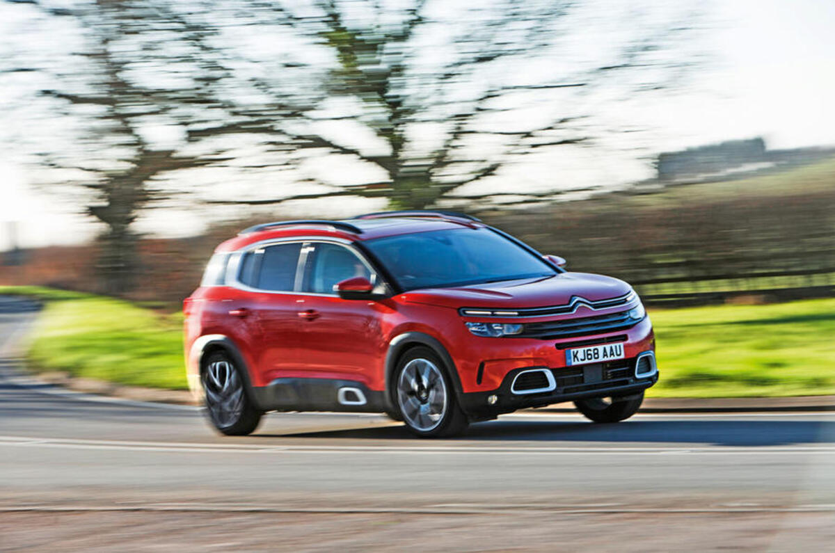 100 citroen c5 aircross 2019 rt cornering front