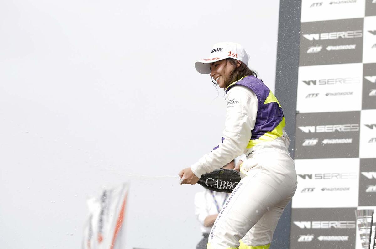 Jamie Chadwick races in W Series