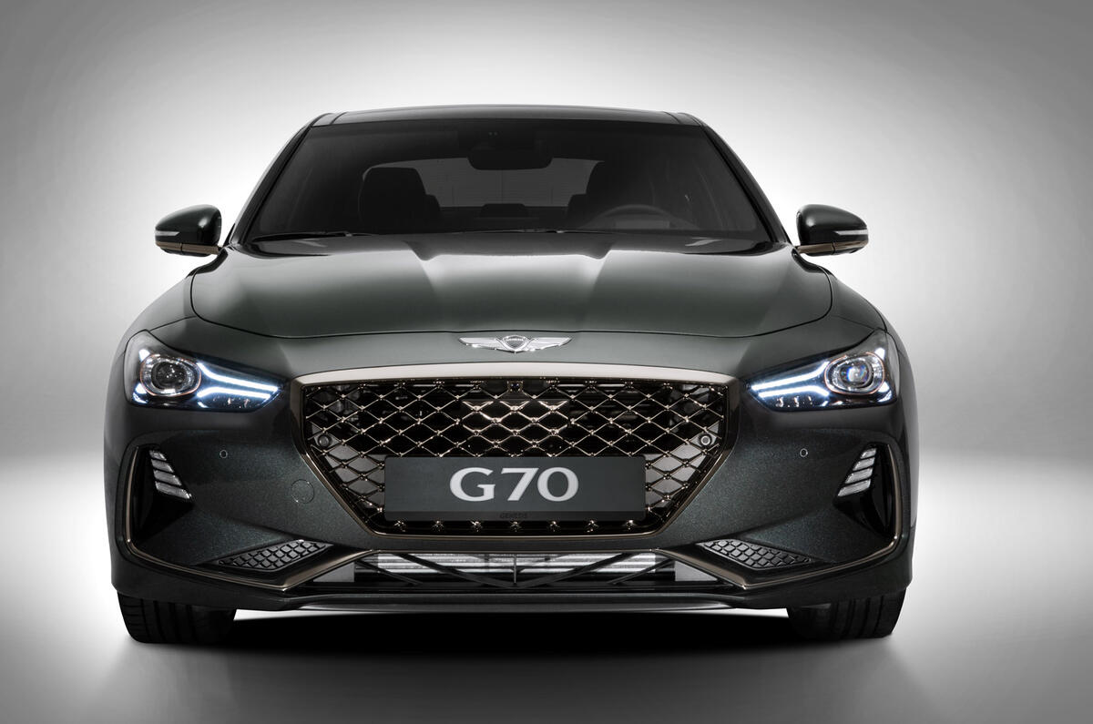 Genesis G70 rear-wheel-drive saloon guns for luxury German brands