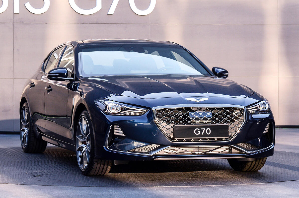 Genesis G70 rear-wheel-drive saloon guns for luxury German brands