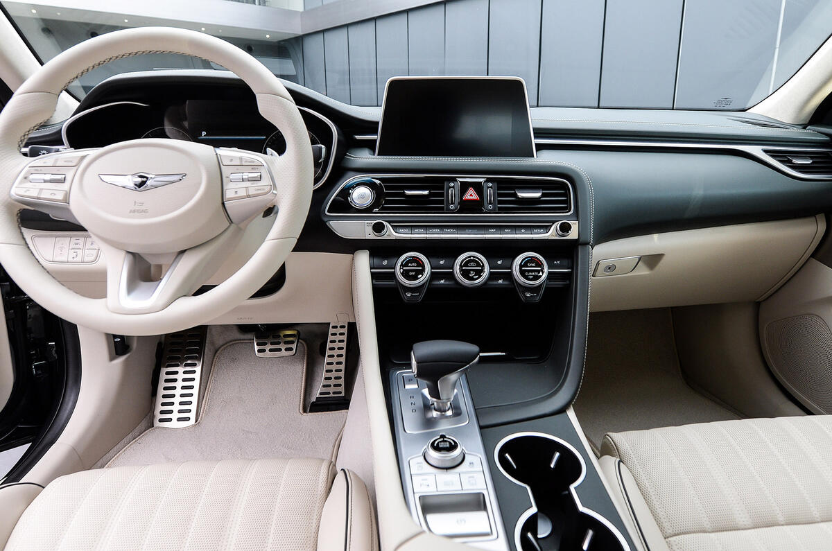 Genesis G70 rear-wheel-drive saloon guns for luxury German brands