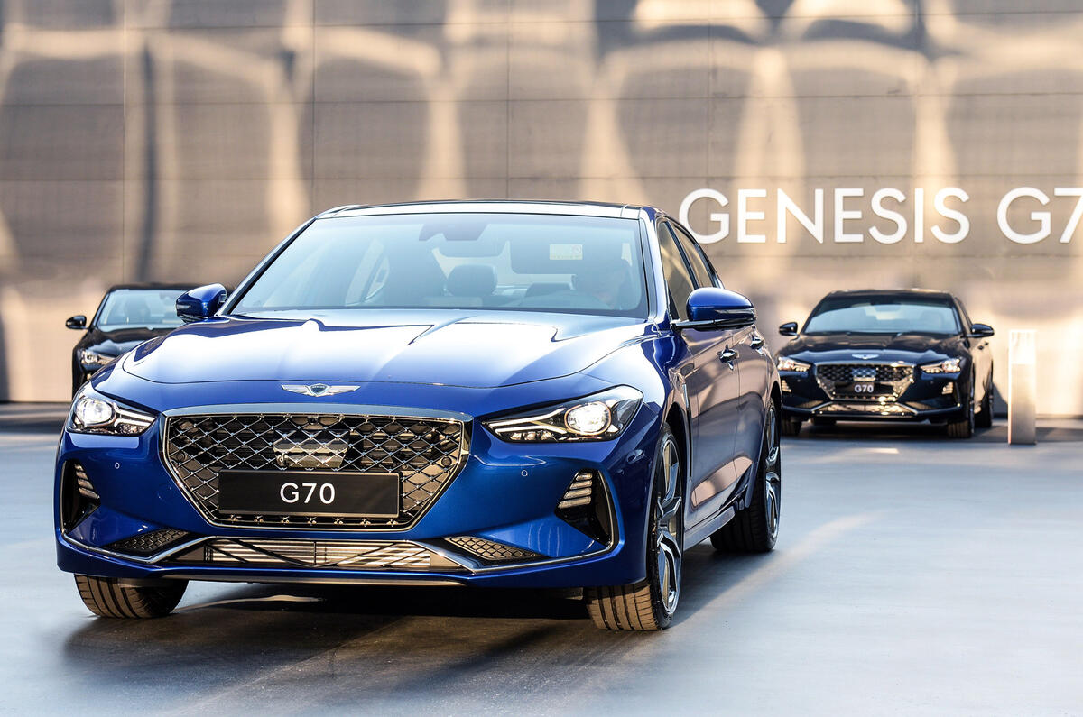 Genesis G70 rear-wheel-drive saloon guns for luxury German brands