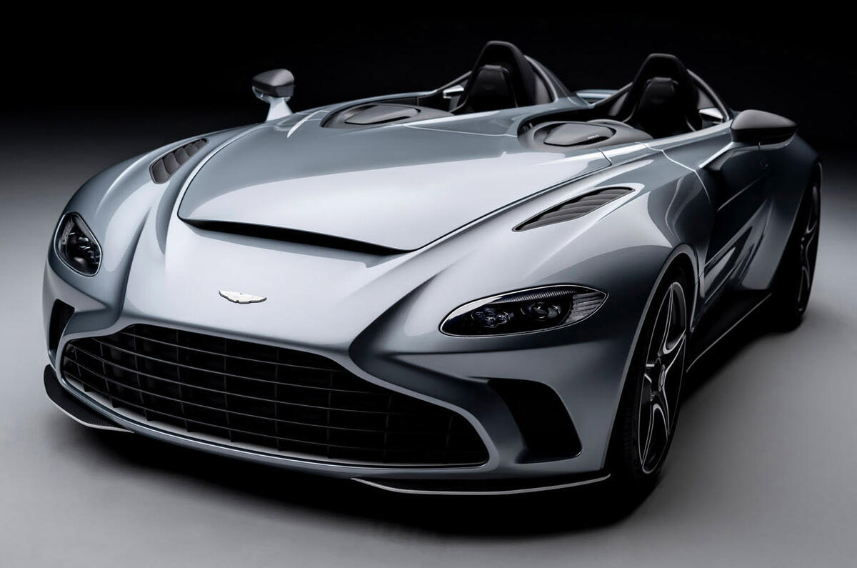 Aston Martin V12 Speedster 2020 - stationary front Aston Martin V12 Speedster 2020 - stationary front