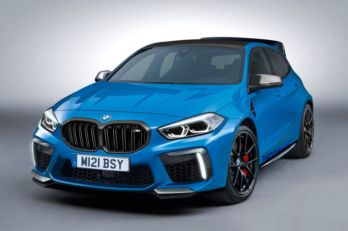 BMW 1 Series M render 2020 - stationary front BMW 1 Series M render 2020 - stationary front