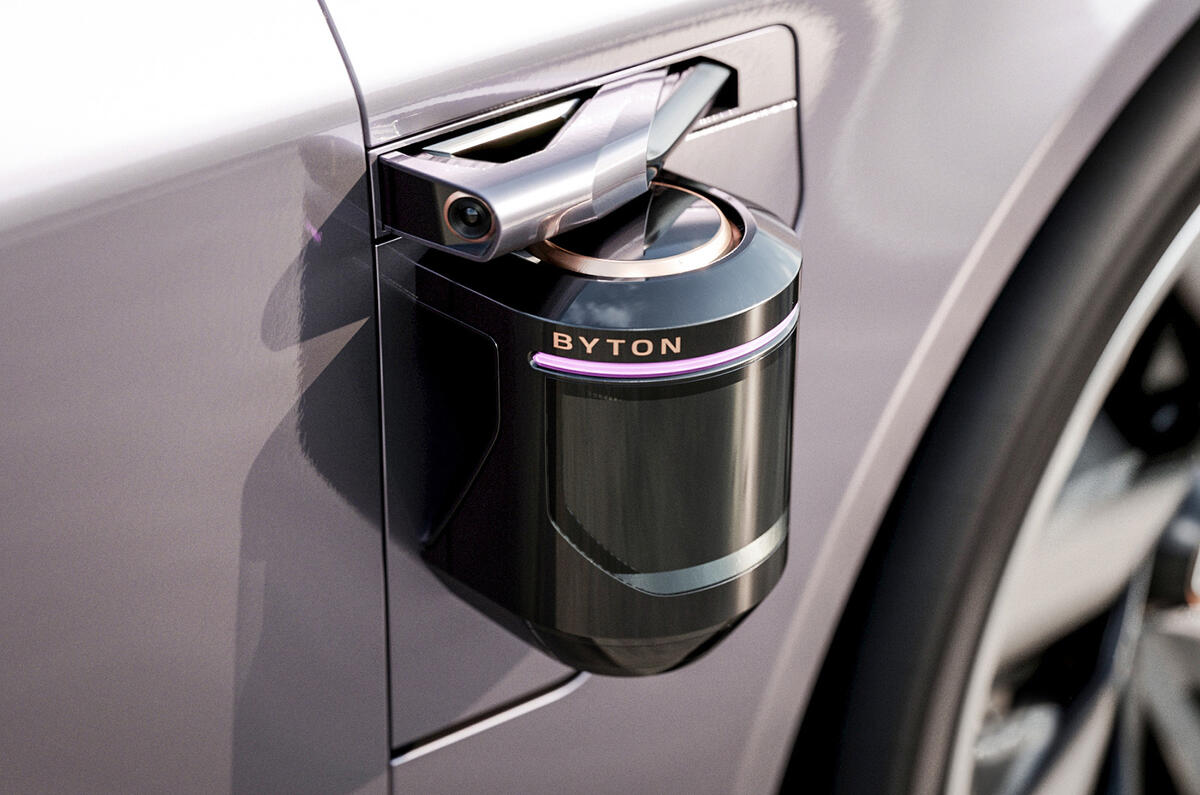 Byton K-Byte saloon concept side sensors