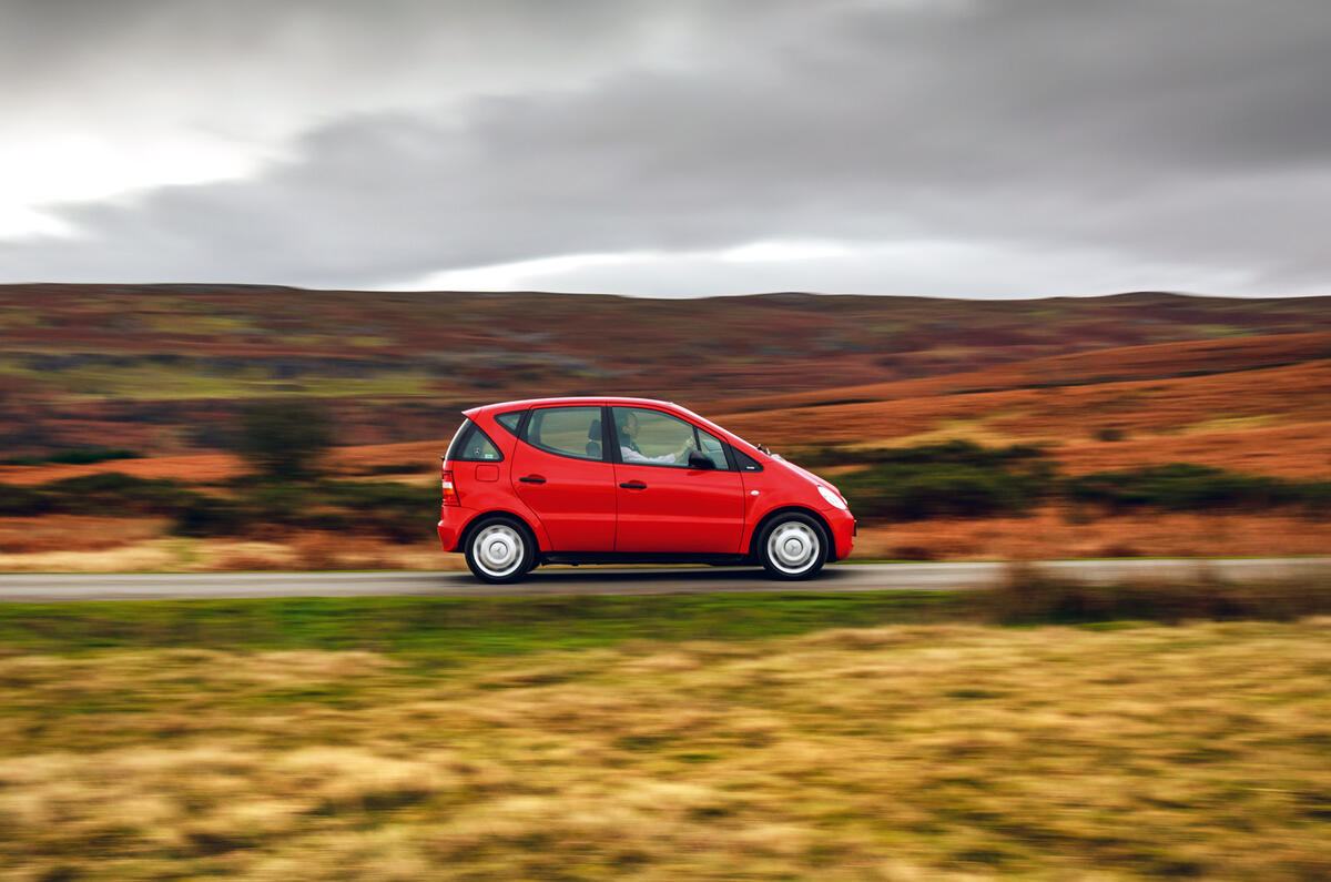 Mercedes A-Class - tracking side Mercedes A-Class - tracking side