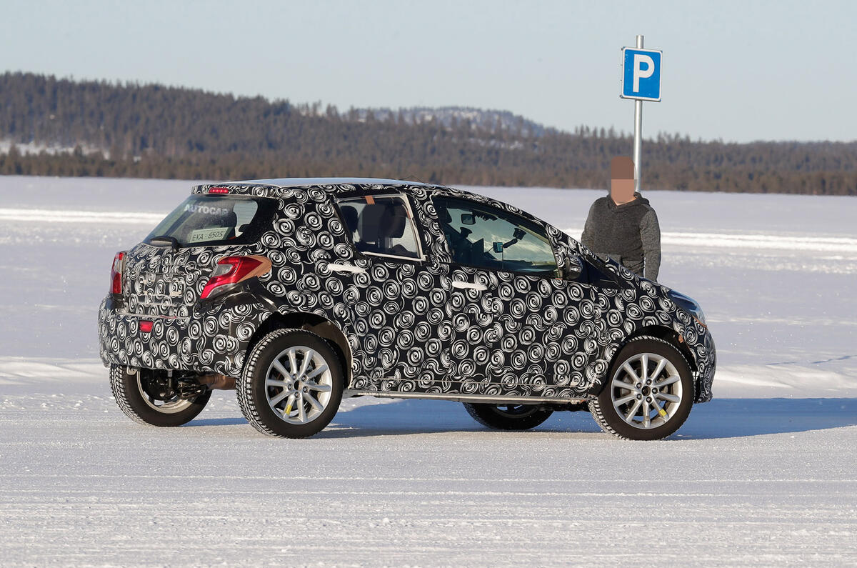 2021 Toyota small SUV prototype - cornering rear 2021 Toyota small SUV prototype - cornering rear
