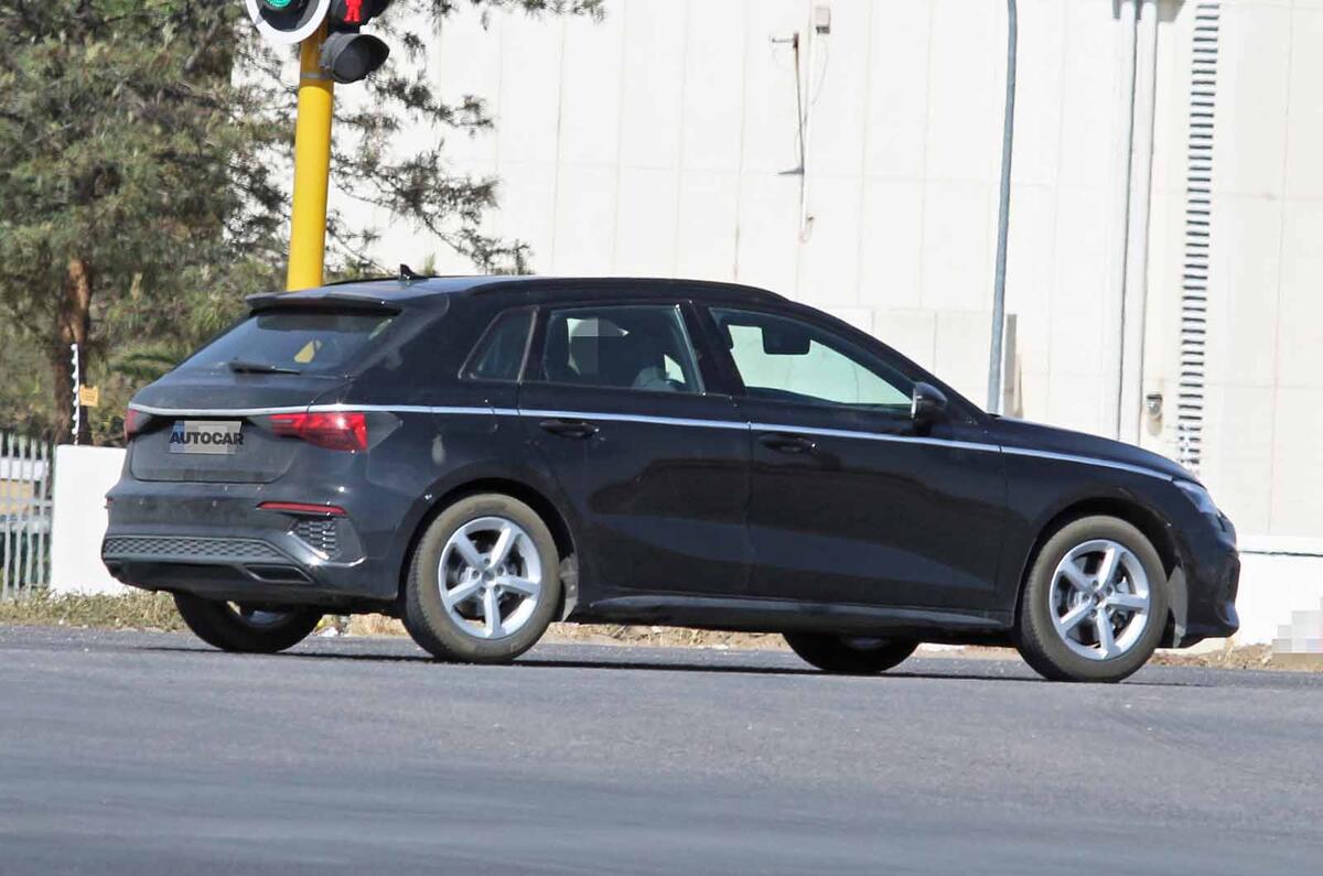 Audi A3 2020 spyshots undisguised