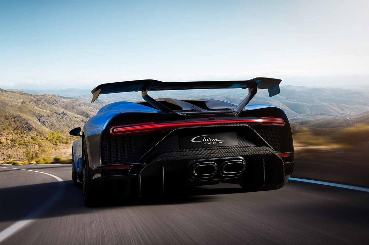 Bugatti Chiron Pur Sport rear close