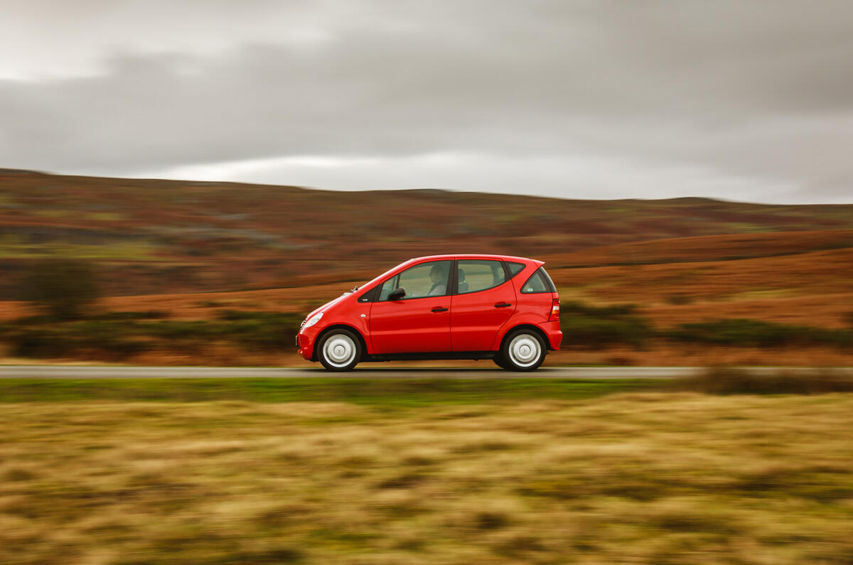 Mercedes A-Class - tracking side Mercedes A-Class - tracking side
