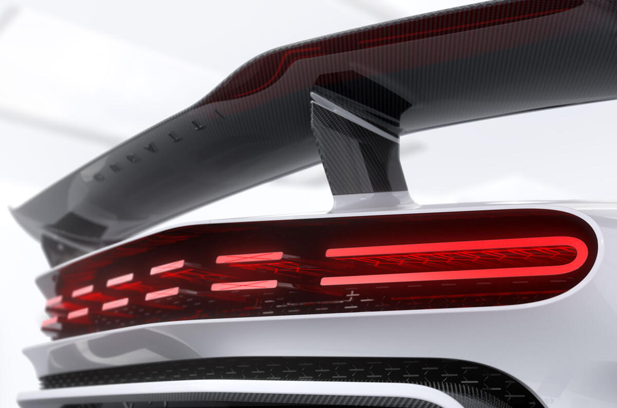 2020 Bugatti Centodieci reveal - rear light