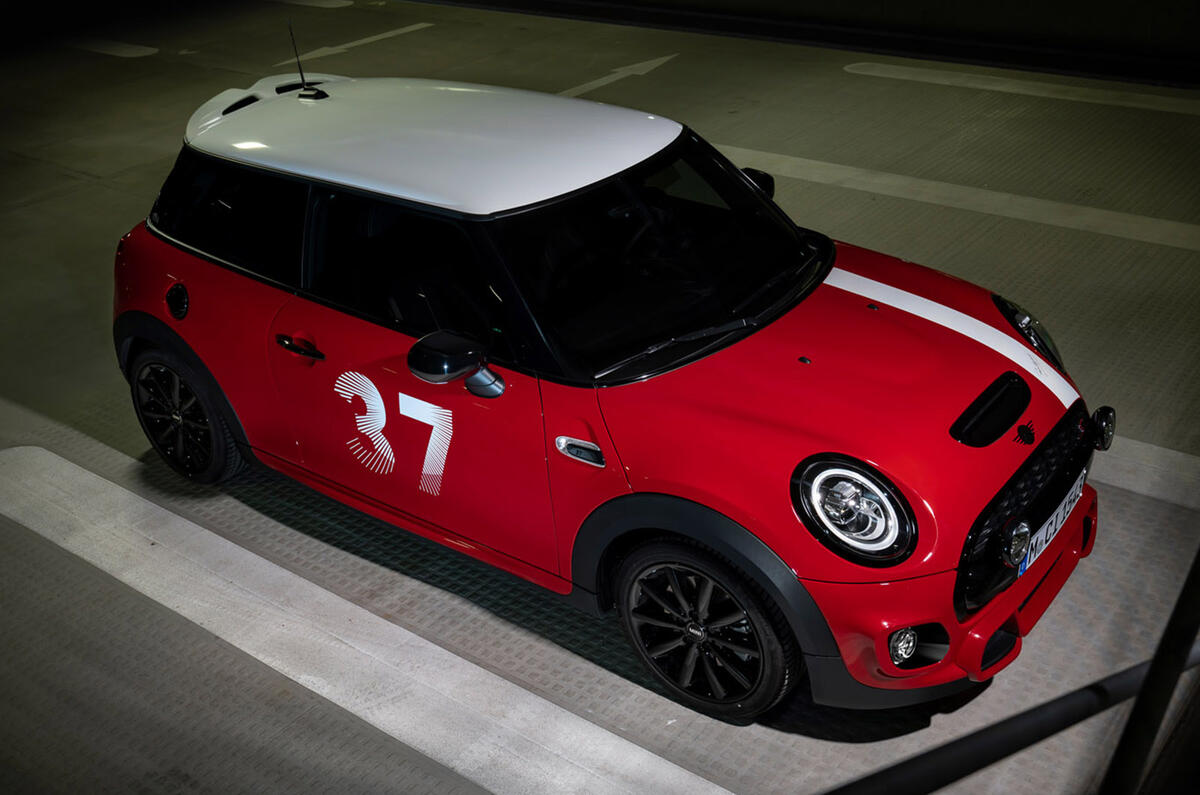 Mini Paddy Hopkirk Edition - overhead