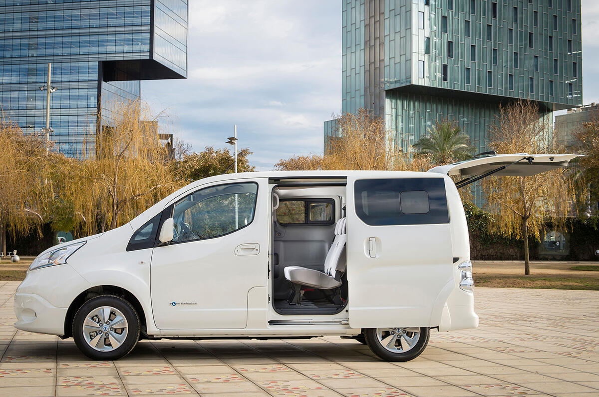 Nissan e-NV200 sliding doors open
