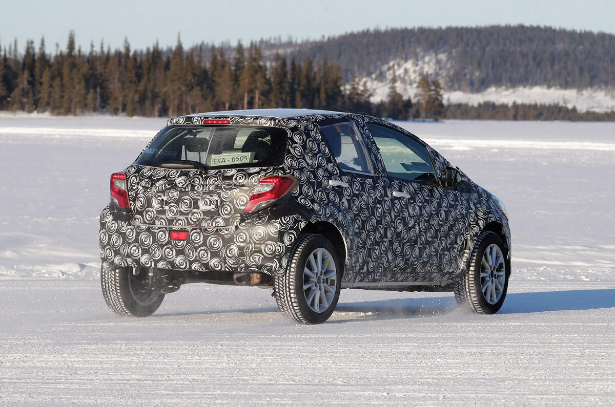 2021 Toyota small SUV prototype - cornering rear 2021 Toyota small SUV prototype - cornering rear