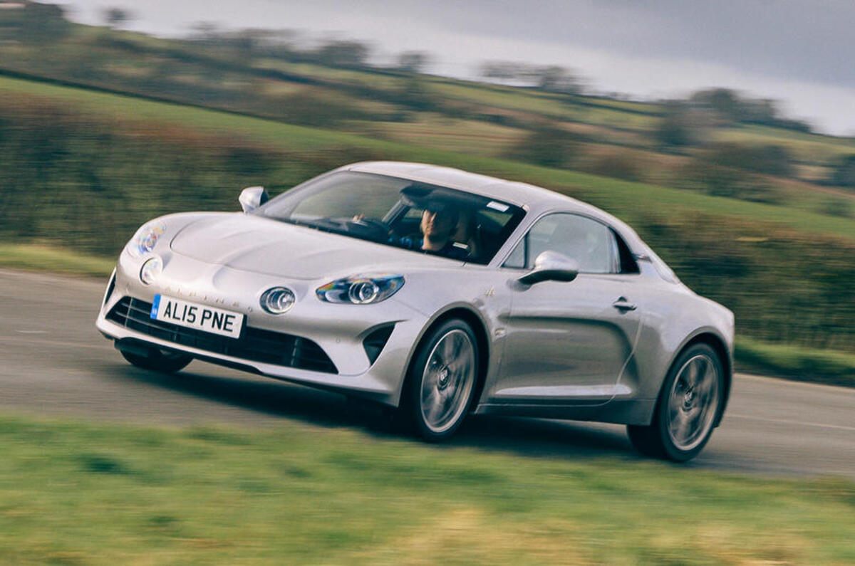 14 alpine a110 legende gt 2021 uk first drive review on road front