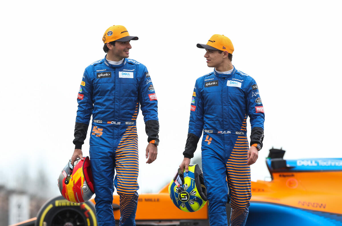 Lando Norris and Carlos Sainz Lando Norris and Carlos Sainz