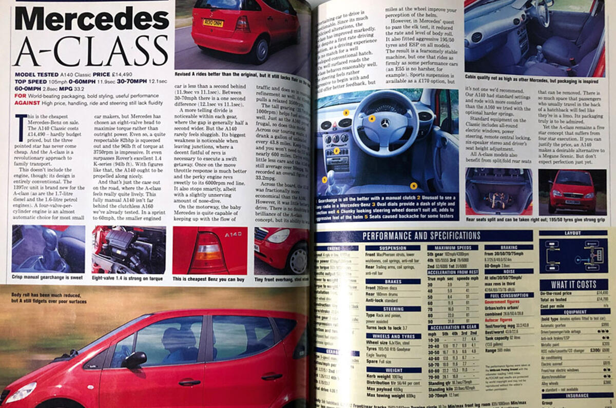 Mercedes A-Class - road test cut-out Mercedes A-Class - road test cut-out