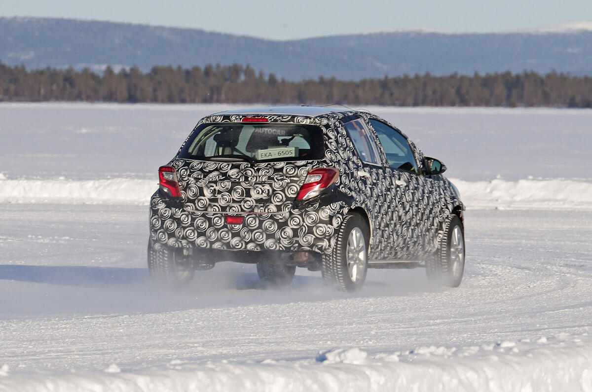 2021 Toyota small SUV prototype - cornering rear 2021 Toyota small SUV prototype - cornering rear