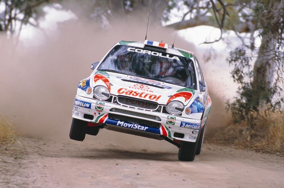 Didier Auriol rounded off Toyota's WRC domination of the early 1990s with his 1994 win Didier Auriol rounded off Toyota's WRC domination of the early 1990s with his 1994 win