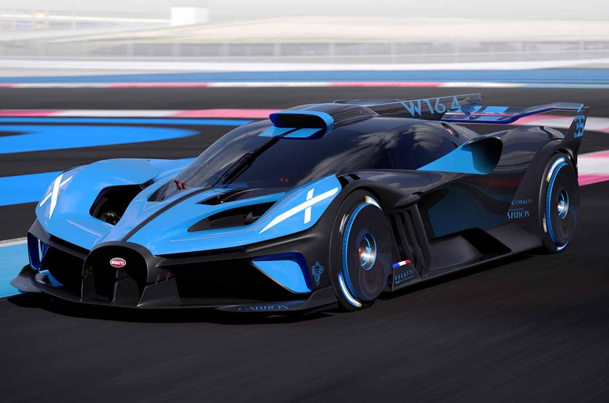 Bugatti Bolide on track front