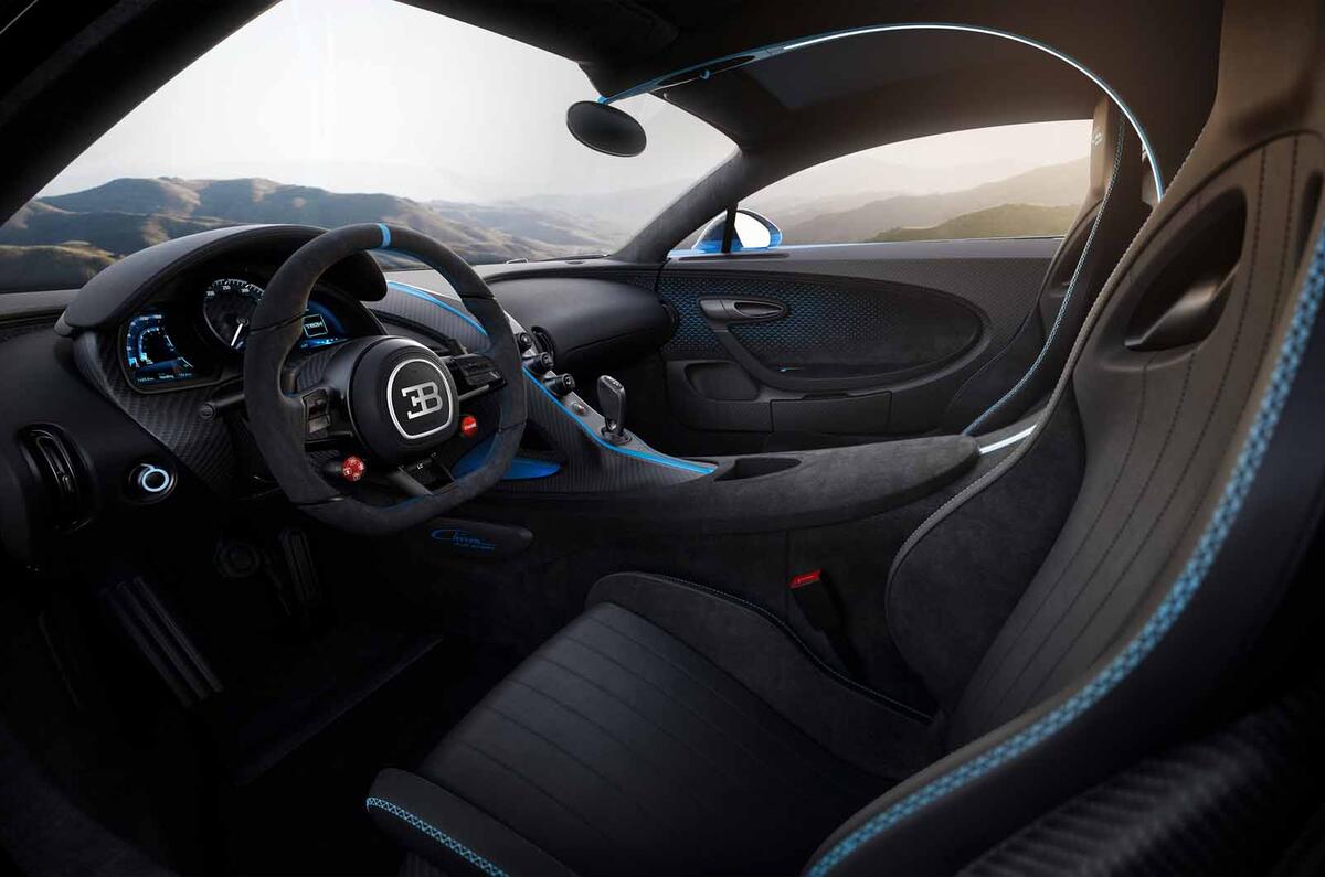 Bugatti Chiron Pur Sport interior