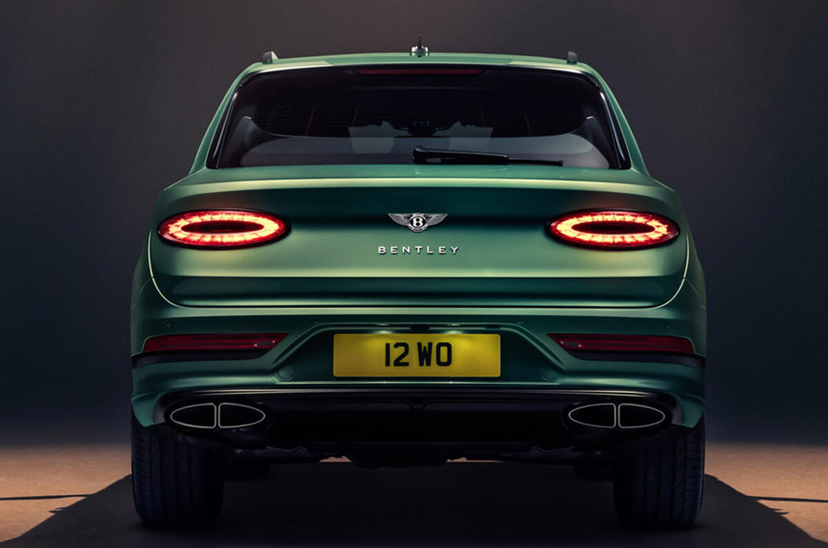 Bentley Bentayga facelift - static rear Bentley Bentayga facelift - static rear