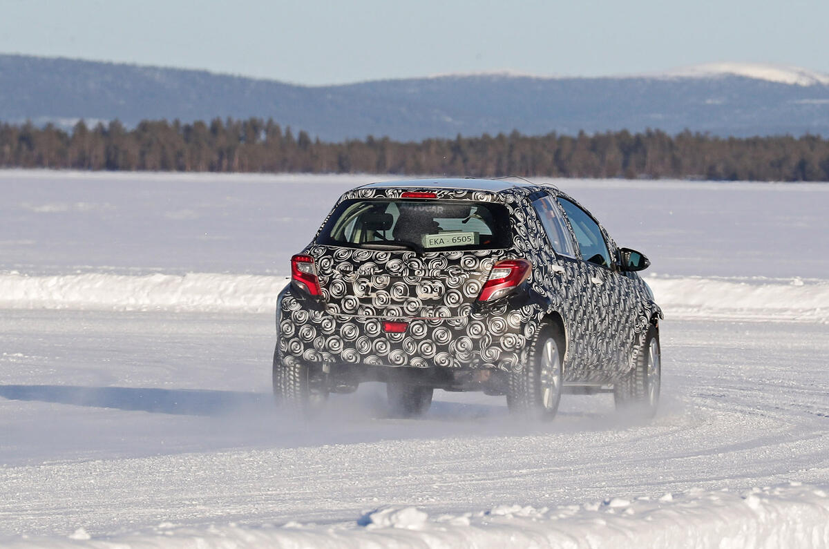 2021 Toyota small SUV prototype - cornering rear 2021 Toyota small SUV prototype - cornering rear